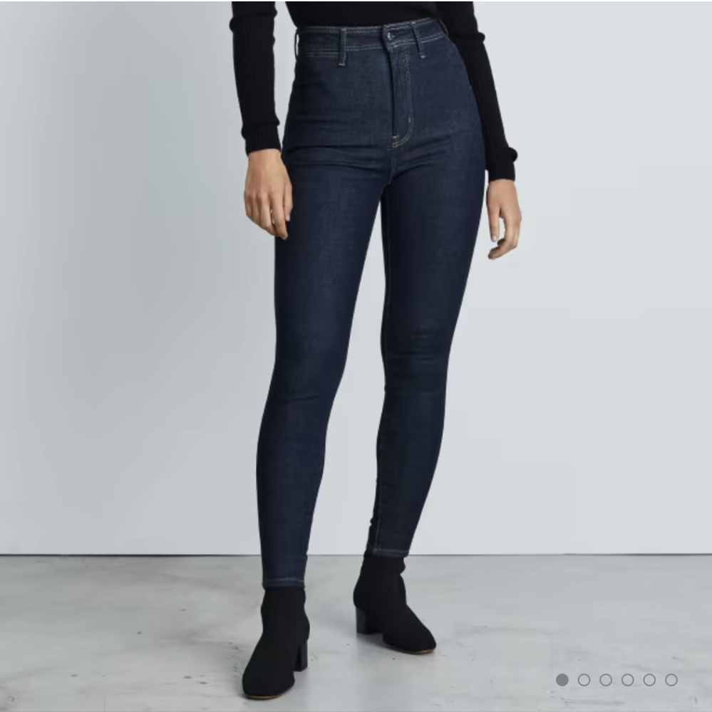Everlane Way High Skinny Jean 27 Regular Dark Indigo
